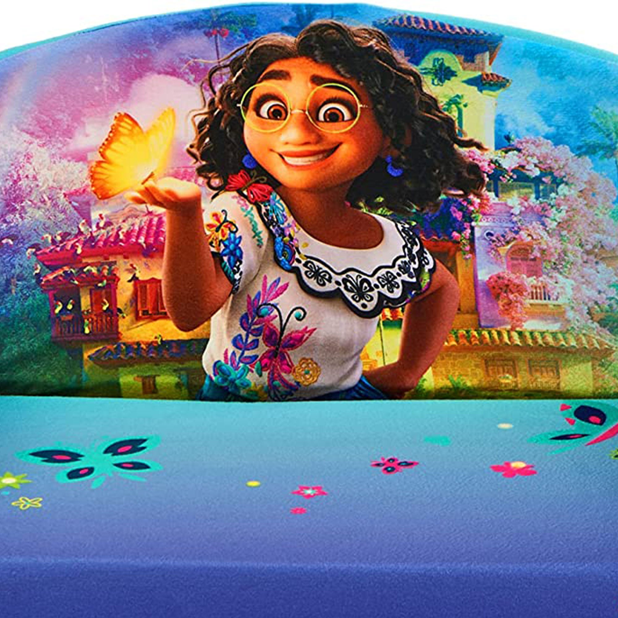Marshmallow Furniture Kids 2-in-1 Flip Open Foam Compressed Sofa, Encanto (Used) - VMInnovations
