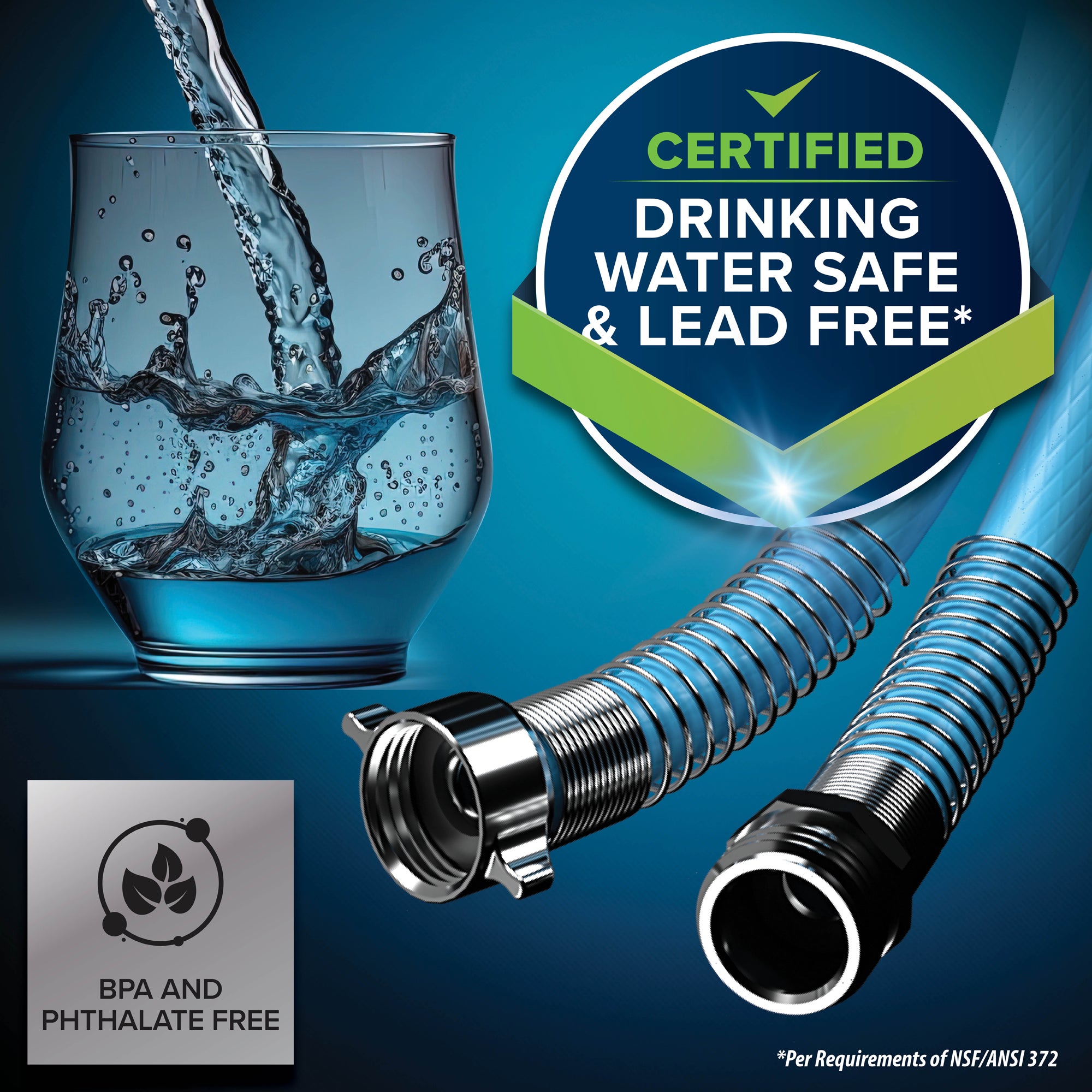 Camco EvoFlex 75 Foot RV and Marine Drinking Water Hose for Outdoor Recreation - VMInnovations