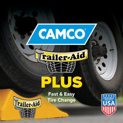 Camco PLUS Tandem Trailer Tire Changing Ramp with  5.5" Lift, Yellow (Used)