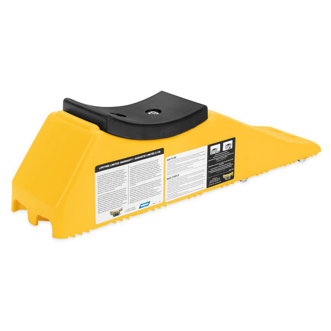 Camco Trailer Tandem Trailer Tire Changing Ramp w/5.5" Lift, Yellow (Open Box) - VMInnovations