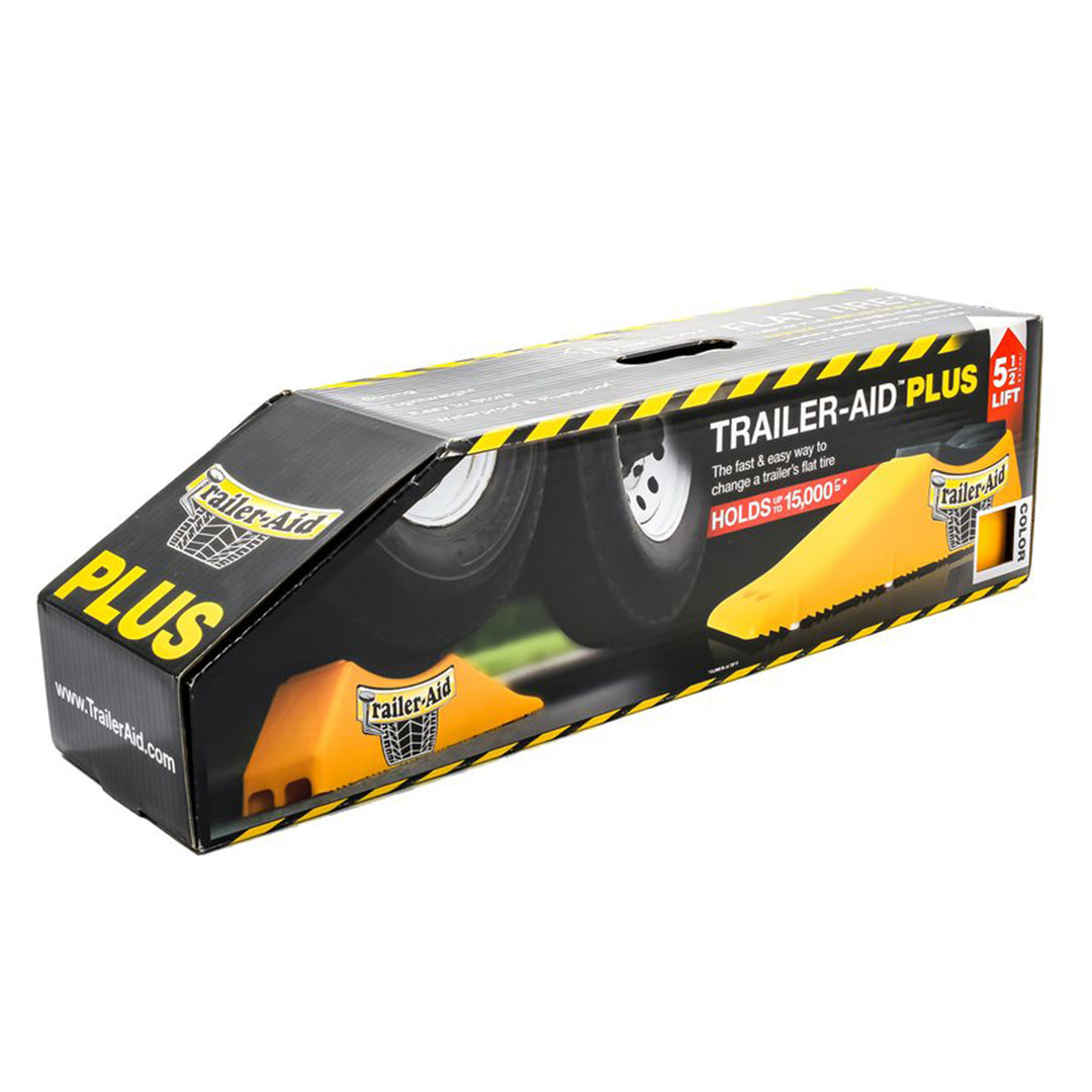 Camco PLUS Tandem Trailer Tire Changing Ramp with  5.5" Lift, Yellow (Used) - VMInnovations