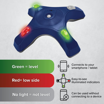 Camco Wireless Automatic EZ Level w/Illuminated Indicator Lights, Blue(Open Box) - VMInnovations