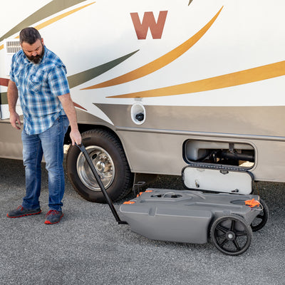 Camco Steerable Wheel Kit for 28 & 36 Gallon Rhino Tote Tank with Tow Bar Handle - VMInnovations