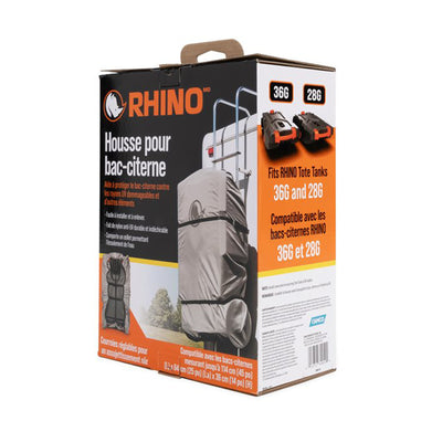 Camco Rhino RV Tote Tank Cover Accessory for 28 and 36 Gallon Tanks, Large, Gray - VMInnovations