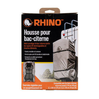 Rhino RV Tote Tank Cover Accessory for 28 and 36 Gallon Tanks, Large, Gray(Used)