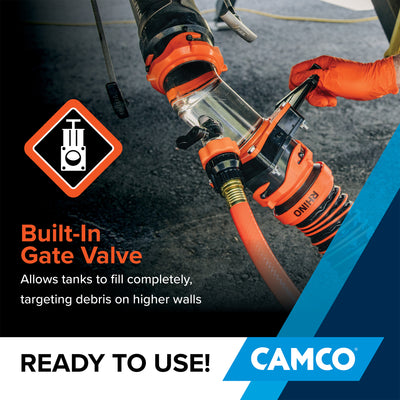 Camco Rhino Blaster Pro Elbow RV Trailer Holding Tank Rinser w/Gate Valve (Used) - VMInnovations