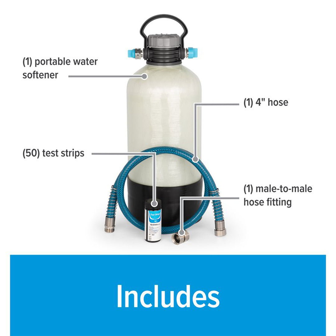 Camco TastePURE Portable 4 GPM Hard Water Softener Kit for RV & Boat (Open Box) - VMInnovations