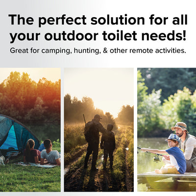 Camco RV Portable Outdoor 5 Gallon Toilet Bucket Kit with Seat & Lid (Open Box) - VMInnovations