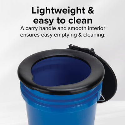 Camco RV Portable Outdoor 5 Gallon Toilet Bucket Kit with Seat & Lid (Open Box) - VMInnovations