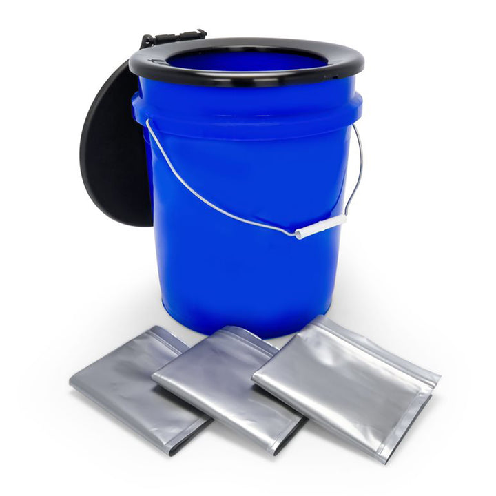 Camco RV Portable Outdoor 5 Gal Toilet Bucket Kit w/ Seat & Lid Attachment(Used)