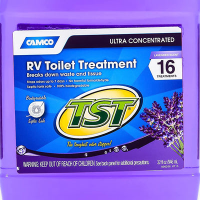 Camco TST MAX 32 oz Ultra Concentrated RV Toilet Waste Odor Treatment, Lavender - VMInnovations
