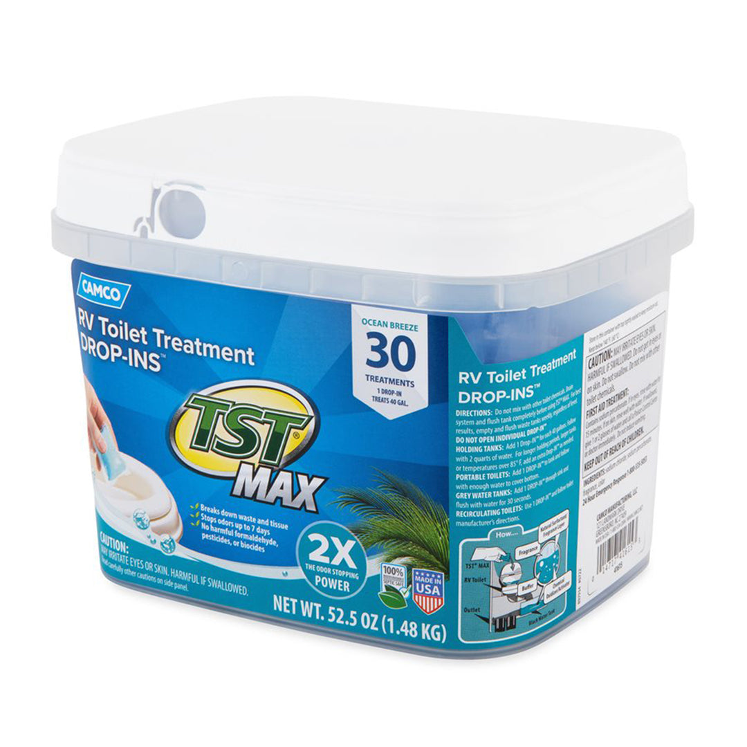 Camco 30 Drop-Ins RV Toilet Waste Odor Treatment, Ocean Breeze Scent (Open Box) - VMInnovations