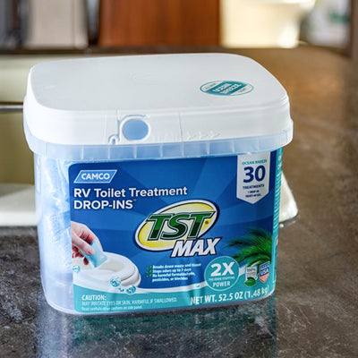 Camco TST MAX 30 Drop-Ins RV Toilet Waste Odor Treatment, Ocean Breeze Scent - VMInnovations