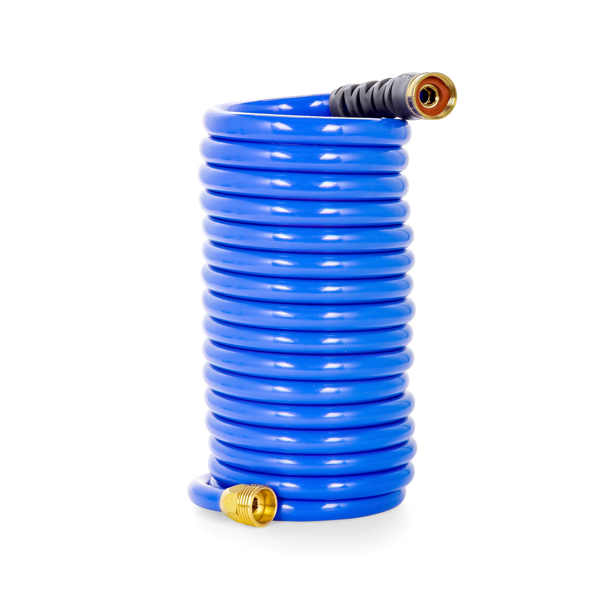 Camco 20 Ft Marine & Garden Coiling Water Hose w/Brass Fittings (Open Box) - VMInnovations