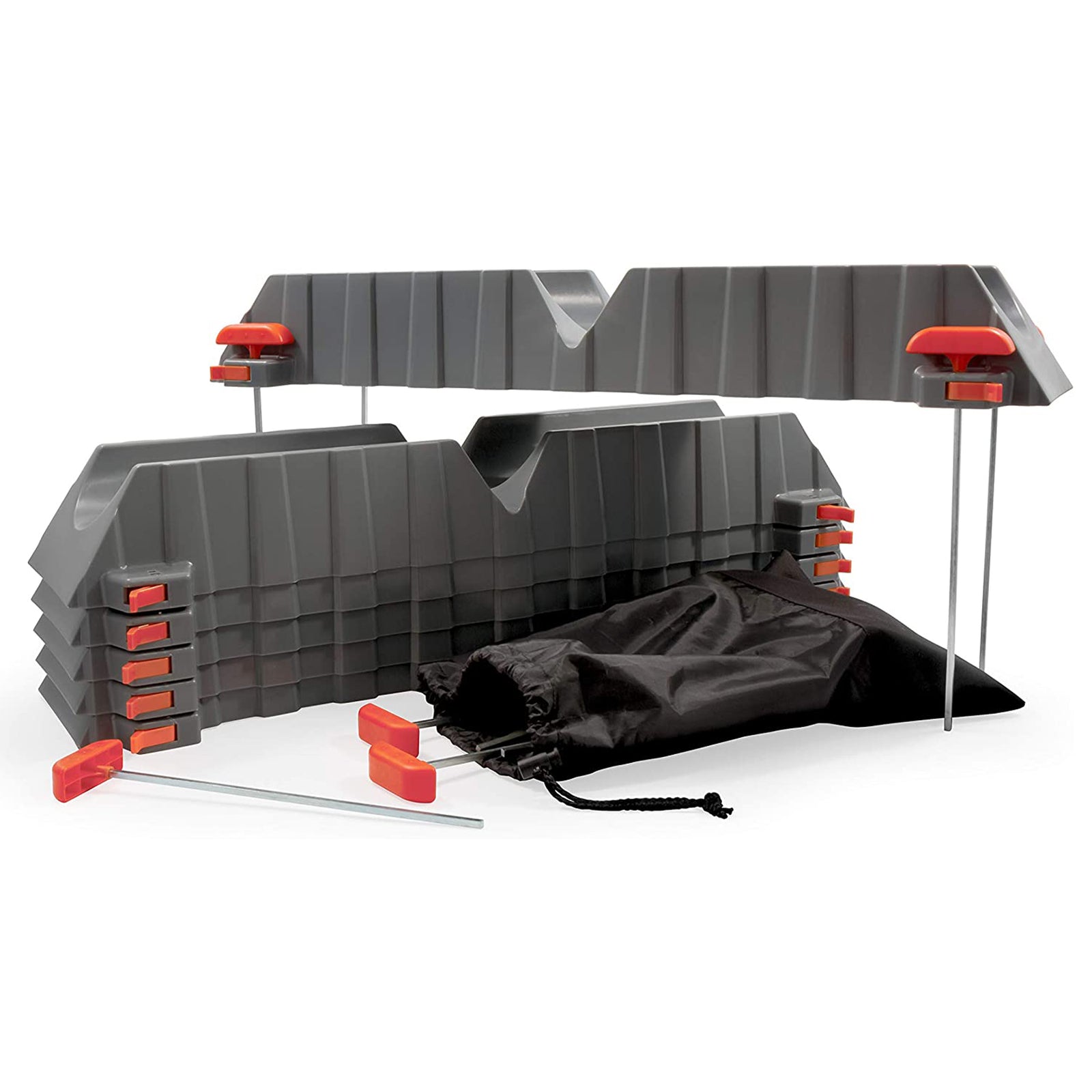 Camco Adjustable Stackable Sewer Hose Drain Support Kit for RV(6 Troughs) (Used) - VMInnovations