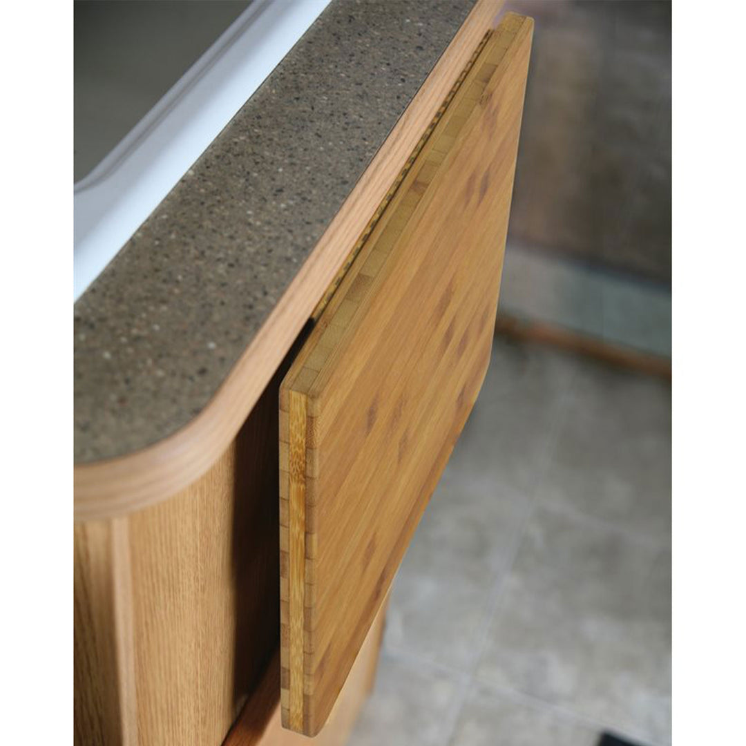 Camco 12''x13.5''x0.75'' Bamboo Accents RV Countertop Extension, Brown(Open Box) - VMInnovations