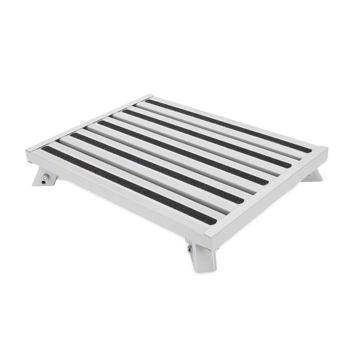 Camco 43677 Fixed Height Aluminum Platform Step Stool with Rubber Feet(Open Box) - VMInnovations