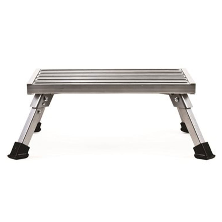 Camco 43677 Fixed Height Aluminum Platform Step Stool with Rubber Feet(Open Box)