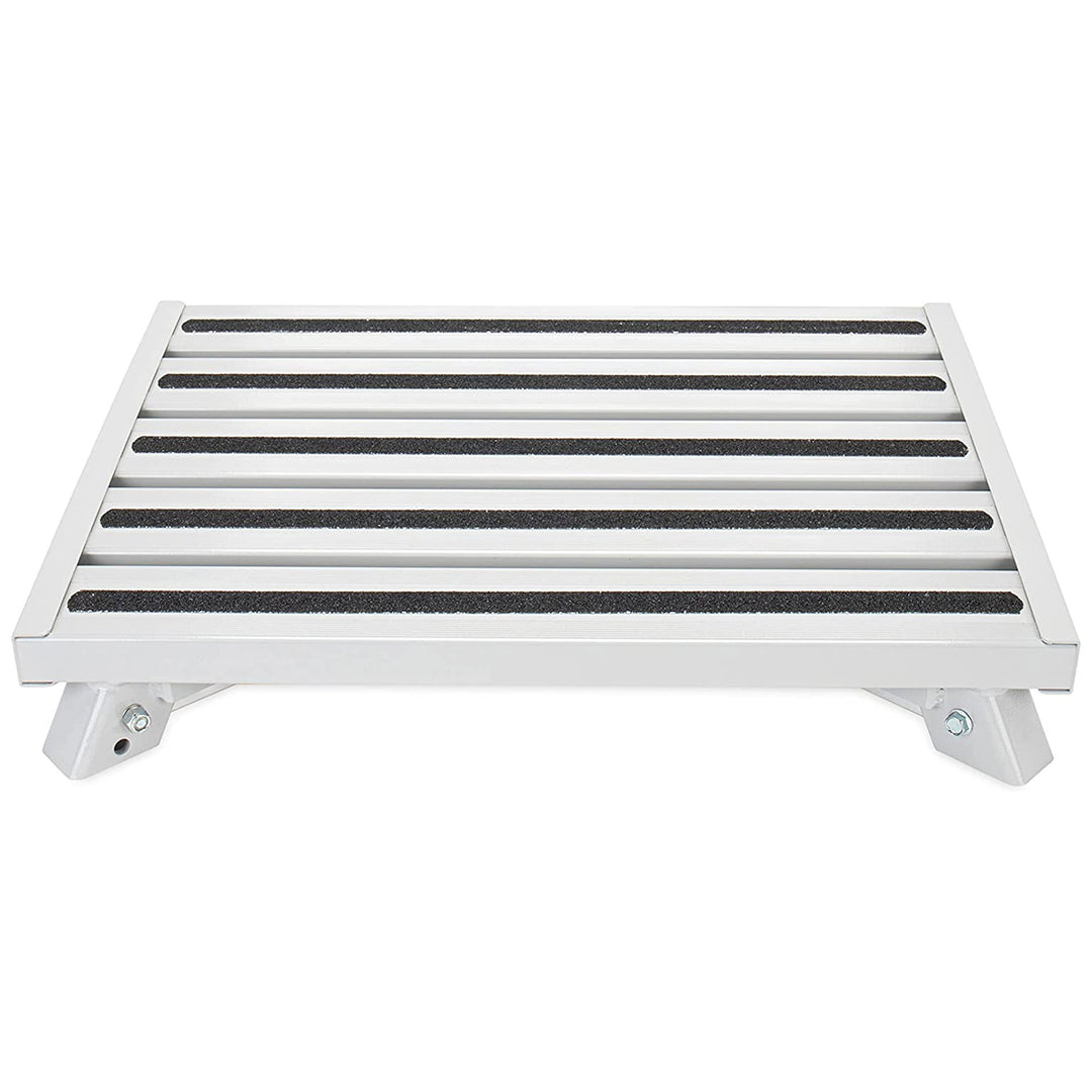 Camco 43677 Fixed Height Aluminum Platform Step Stool with Rubber Feet(Open Box)