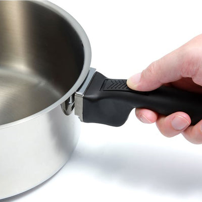 7 Piece Stainless Steel Cookware Nesting Set w/Handle & Storage Strap (Open Box) - VMInnovations