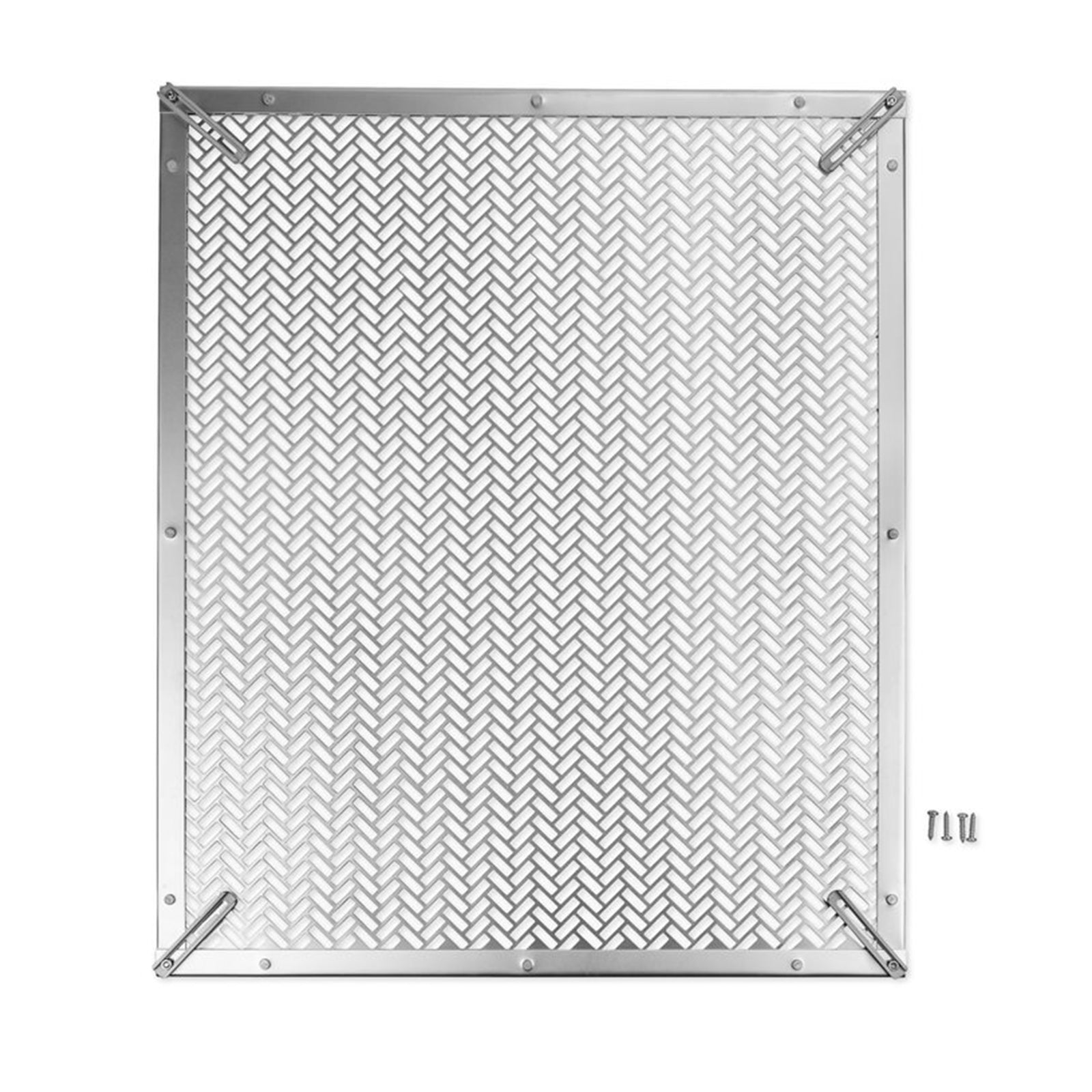 Camco Premium Lower RV Adjustable Protective Metal Screen Door Grille, Silver - VMInnovations
