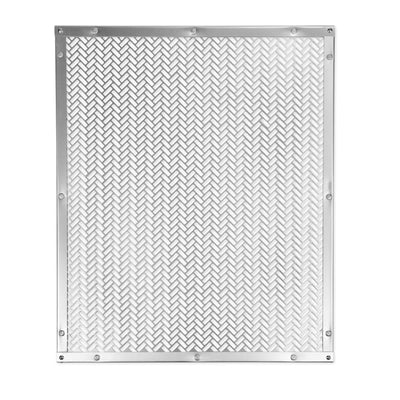 Camco Lower RV Adjustable Protective Metal Screen Door Grille, Silver (Used)