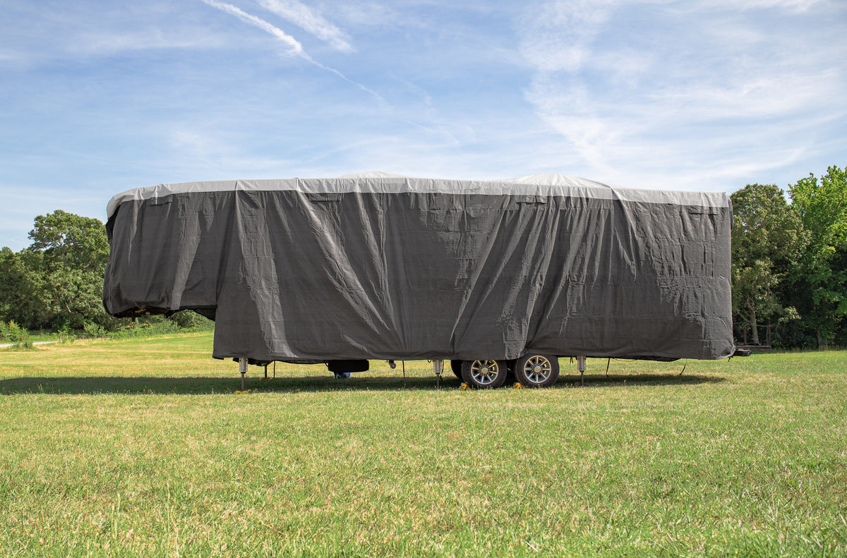 Camco ULTRAGuard 34-36' 5th Wheel RV Cover with Zipper Doors & Covered Air Vents