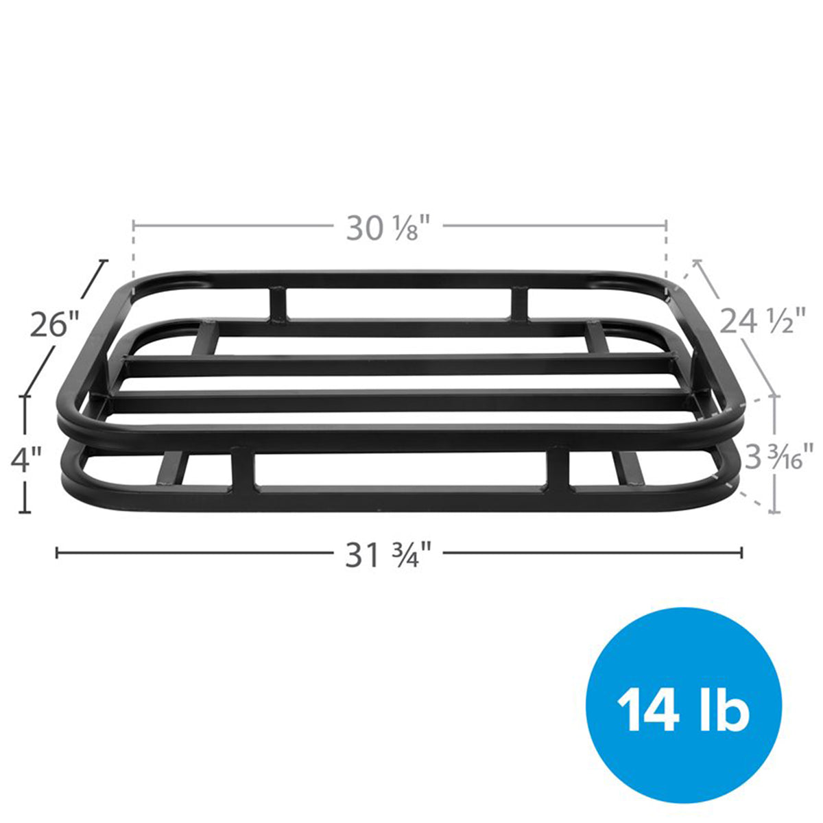 Eaz-Lift RV Bumper Mounted Cargo Carrier, Hitch Rack for 4" & 4.5" Bumpers(Used)