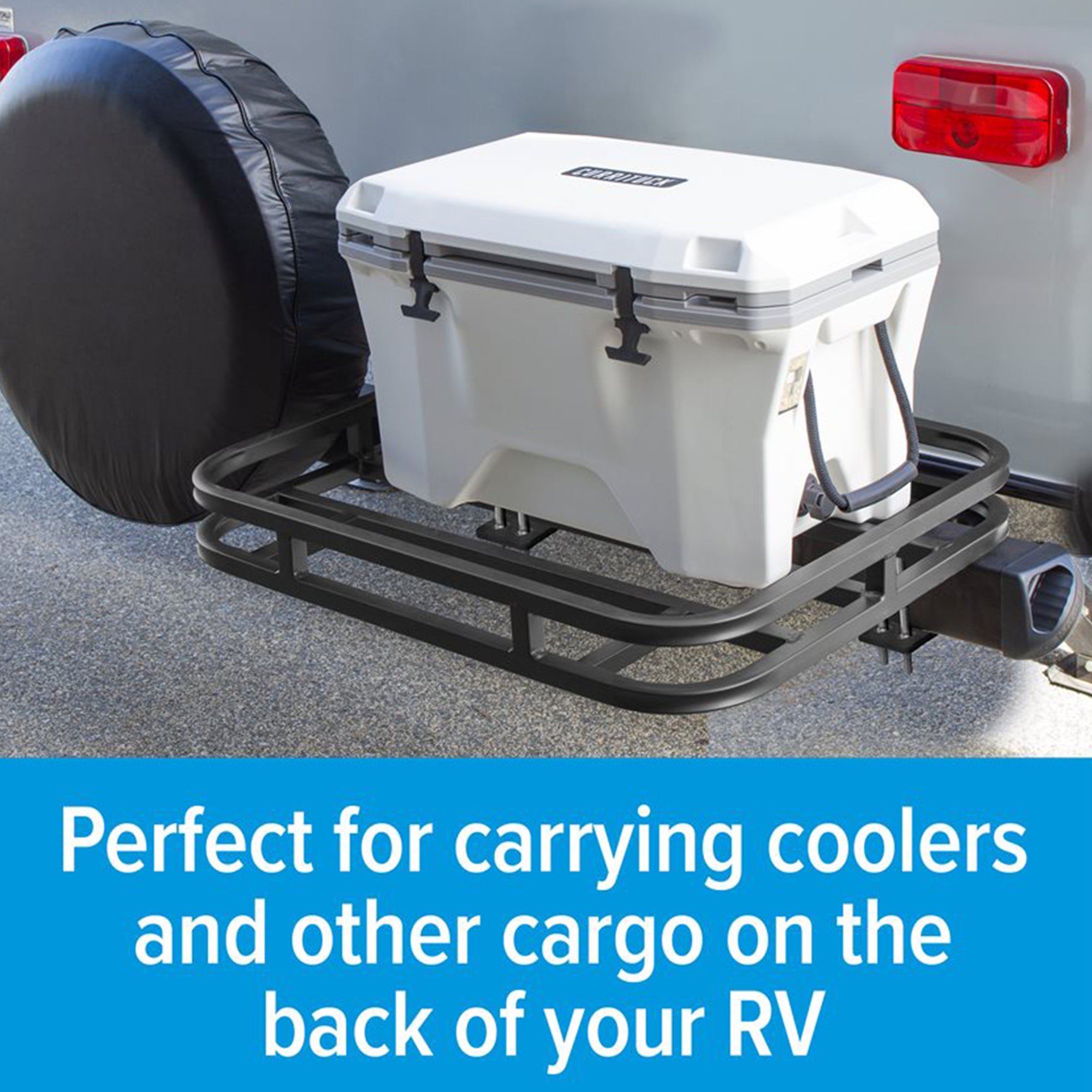 Eaz-Lift RV Bumper Mounted Cargo Carrier, Hitch Rack for 4" & 4.5" Bumpers(Used)