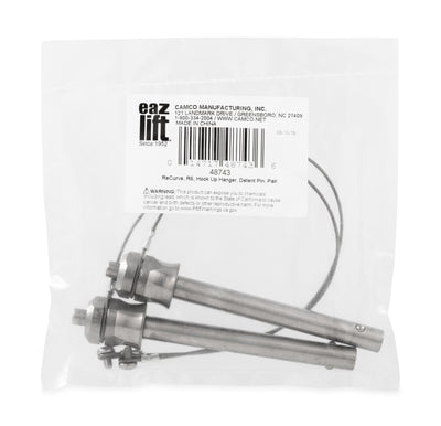 Camco Pack of 2 Eaz Lift ReCurve R6 Hook Up Hanger Detent Pin for Tailgating