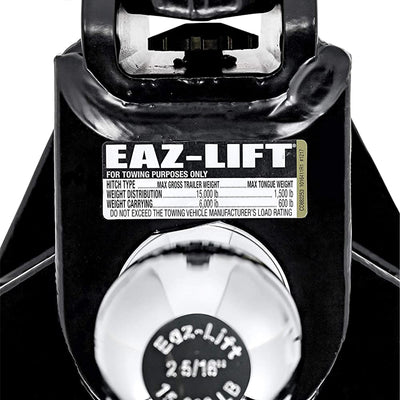 Camco Eaz Lift ReCurve R6 Weight Distribution Hitch w/15,000 lbs Capacity, Black