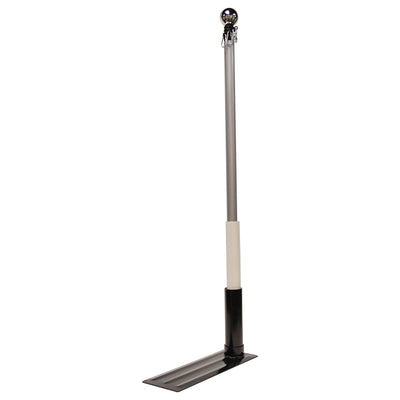Camco 16ft Portable Telescoping Fiberglass Flagpole w/Anchored Flag Holder(Used) - VMInnovations