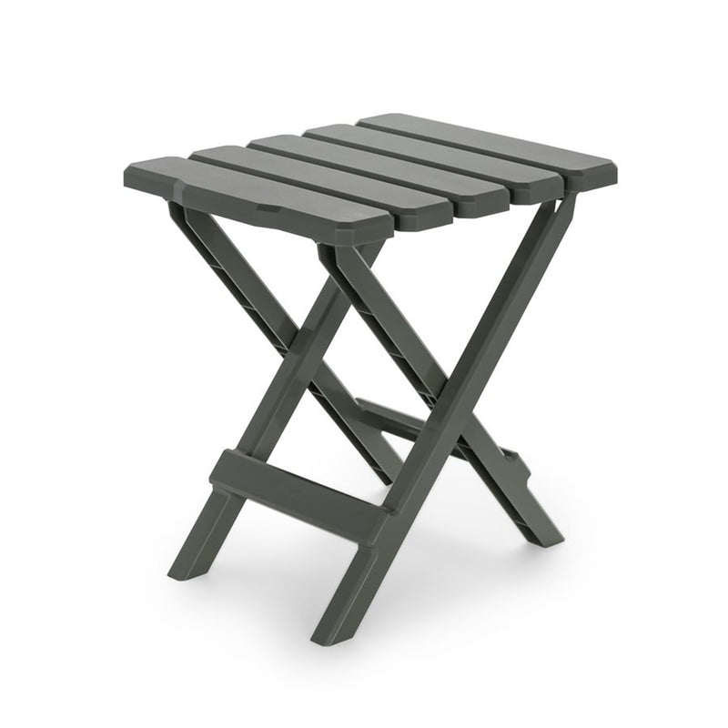 Camco Portable Outdoor Camping Small Plastic Folding Side Table, Sage (Used)