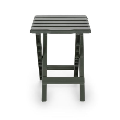 Camco Portable Outdoor Camping Small Plastic Folding Side Table, Sage (Used) - VMInnovations