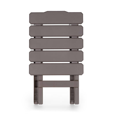Camco Adirondack Portable Outdoor Camping Plastic Folding Side Table,Taupe(Used)