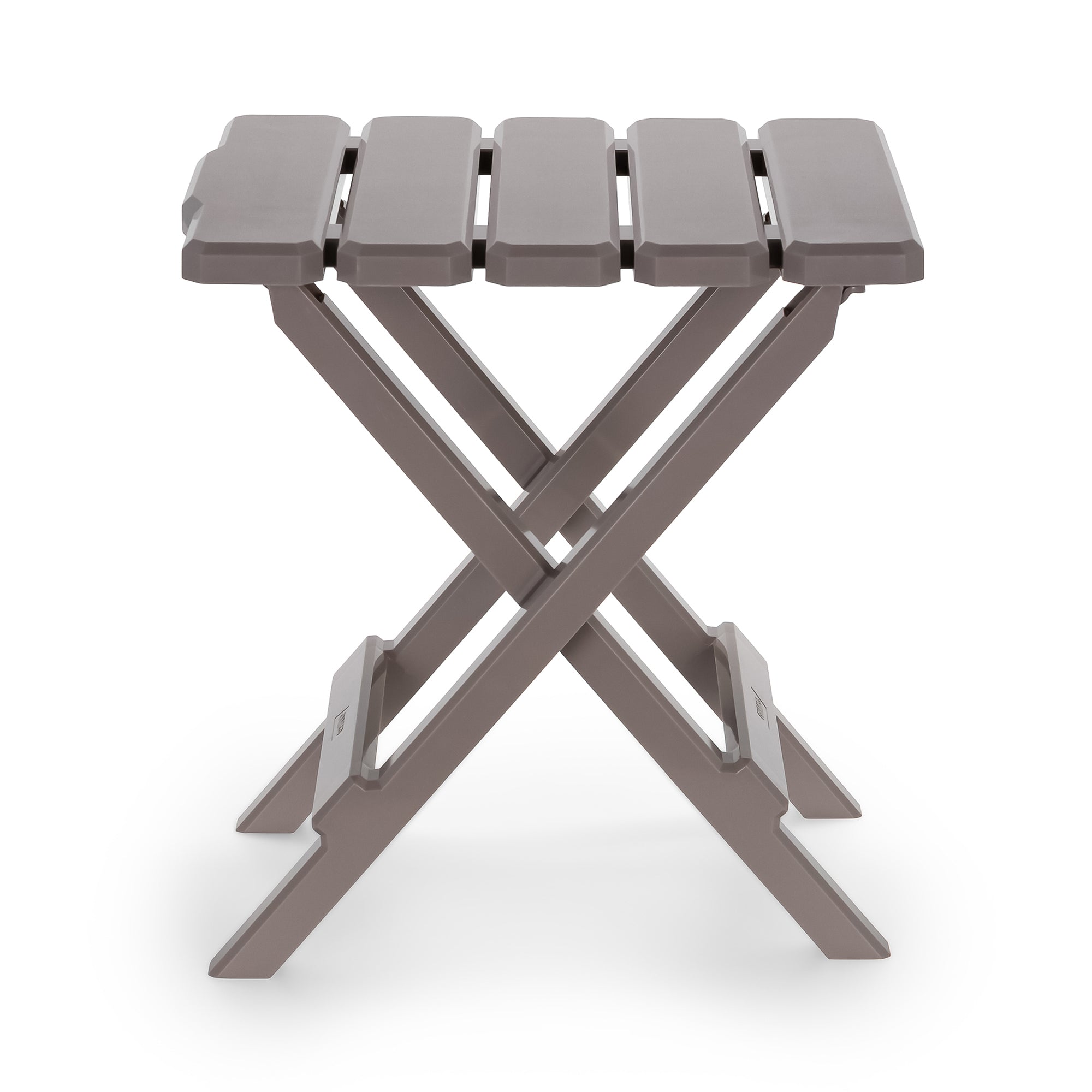 Camco Adirondack Portable Outdoor Camping Plastic Folding Side Table,Taupe(Used)