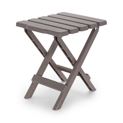 Camco Adirondack Portable Outdoor Camping Plastic Folding Side Table,Taupe(Used)