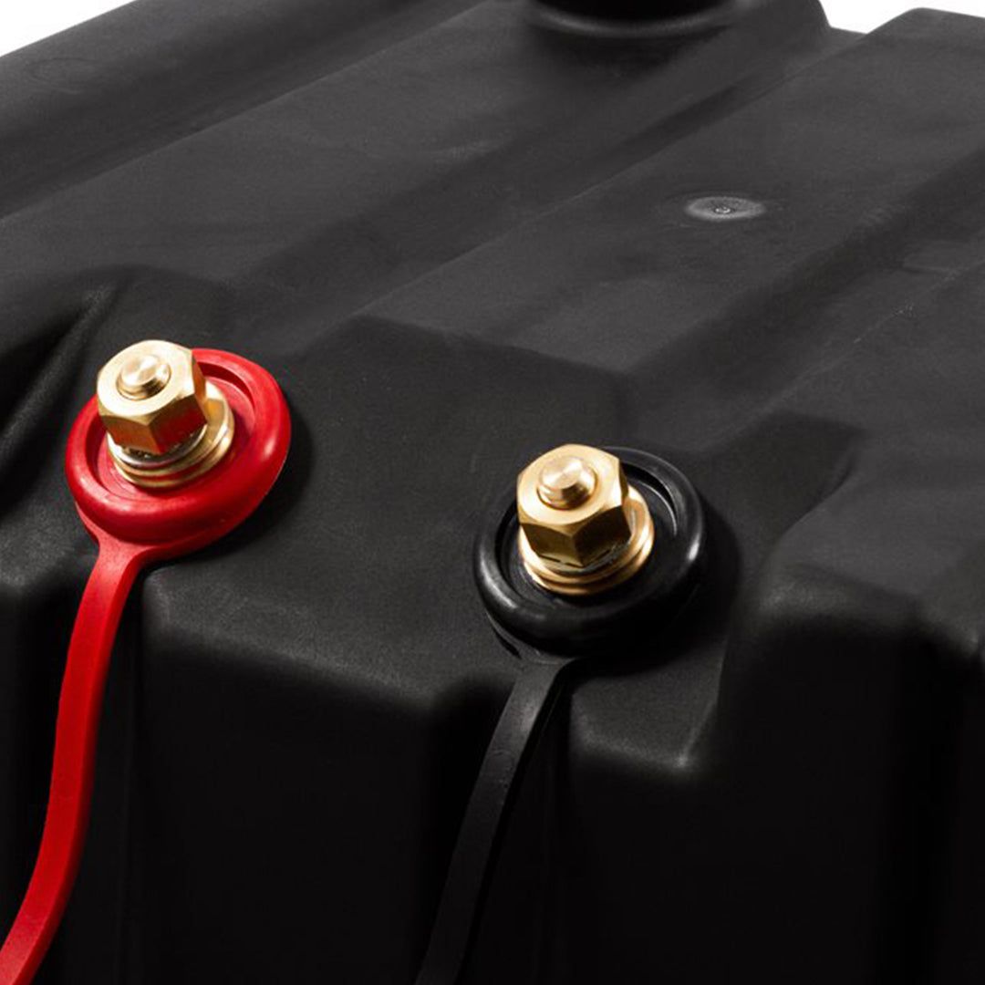 Vented RV/Marine Double SideBySide Polymer Battery Box Set, Black (Open Box) - VMInnovations
