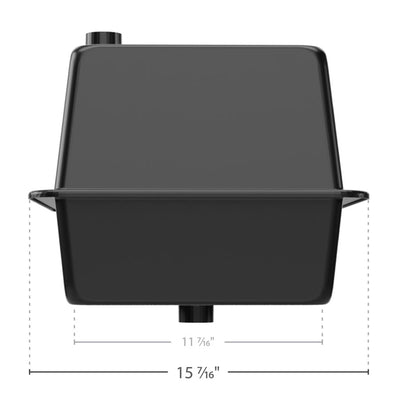Camco Vented RV/Marine Double SideBySide Durable Polymer Battery Box Set, Black