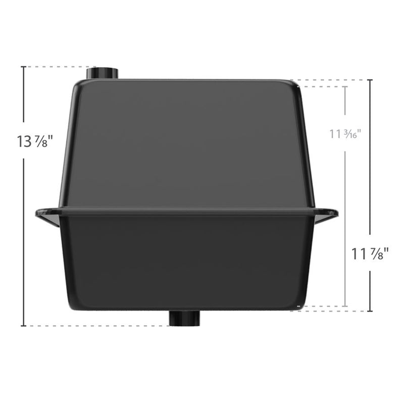 Vented RV/Marine Double SideBySide Polymer Battery Box Set, Black (Open Box)