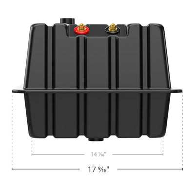 Vented RV/Marine Double SideBySide Polymer Battery Box Set, Black (Open Box)