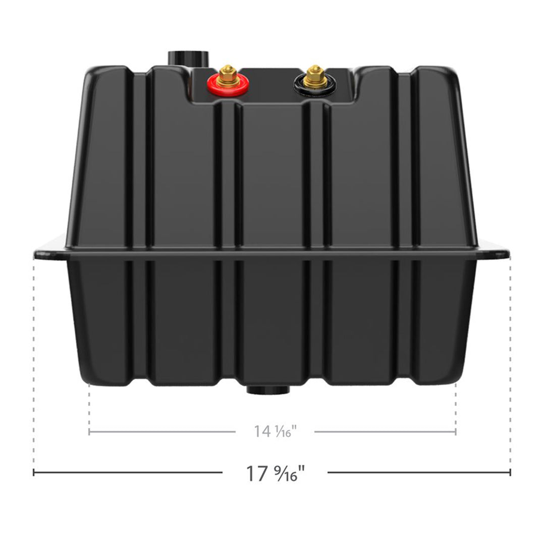 Vented RV/Marine Double SideBySide Polymer Battery Box Set, Black (Open Box) - VMInnovations