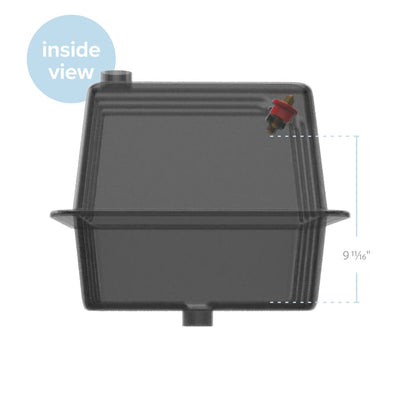 Vented RV/Marine Double SideBySide Polymer Battery Box Set, Black (Open Box)