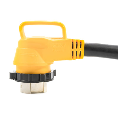 Camco Power Grip 18" Dogbone Adapter w,50 Amp Locking Male & Female,Yellow(Used)