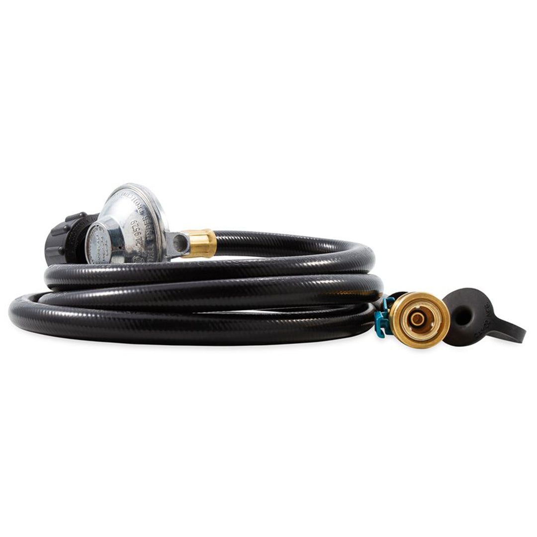 Camco Low Pressure Gas Regulator with 6' Propane Hose and Quick Connect Valve - VMInnovations