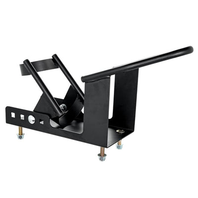 Camco Motorcycle Wheel Chock Mount w/Handlebar Straps & Universal Fit (Open Box) - VMInnovations