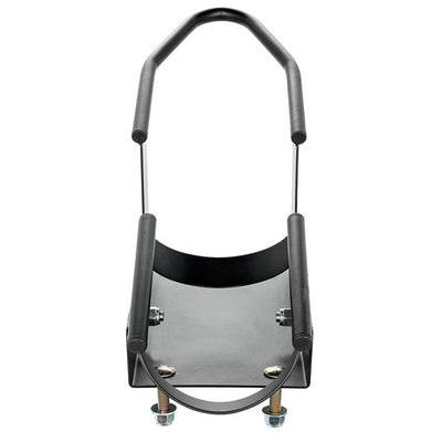 Camco Motorcycle Wheel Chock Mount w/Handlebar Straps & Universal Fit (Open Box) - VMInnovations