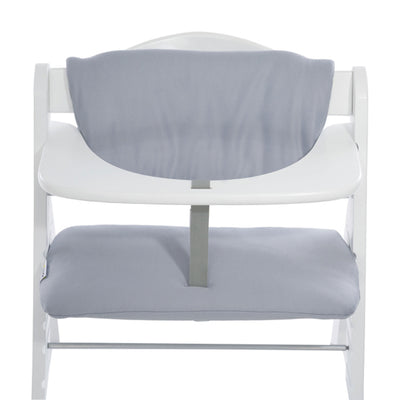 hauck Alpha+ Grow Along Wooden High Chair w/White Tray Table & Grey Cushion