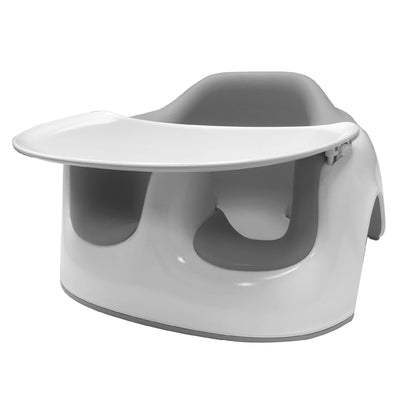 Bumbo Sturdy Floor Seat LITE with Cushioned Seat and Safety Strap, Cool Grey - VMInnovations