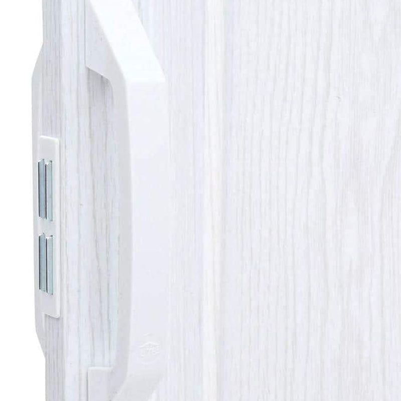 LTL Home Products Via 36" x 80" Vinyl Hinged Single Folding Door, White Mist